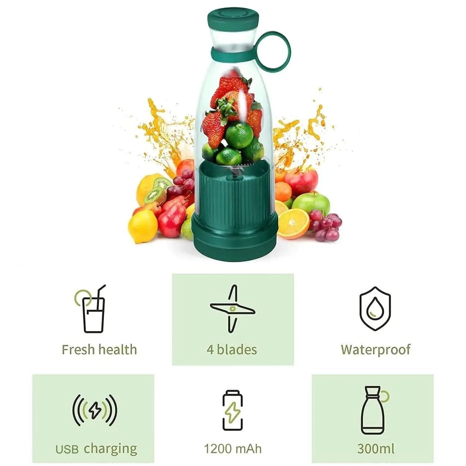 Electric Portable Mini Juicer Bottle ejujvk-gj