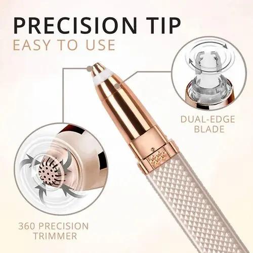 Glow Ease: Painless 2-in-1 Facial Hair Remover for Women crystalhome